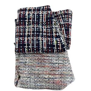 Two Halogen Skirts Size 6 Tweed Ruffle Asymmetrical Hem Mini Career Fall Fun